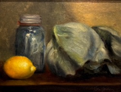 Still Life with Lemon and Cabbage
11" x 14"  $2,100