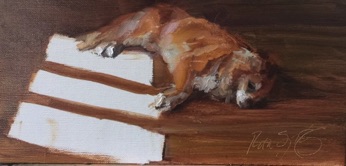 Simon Napping 
4" x 8"  $800