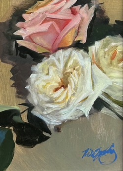 Three Roses (Sketch)
9" x 12"  $950