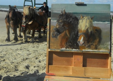 Painting Horses on the North Sea