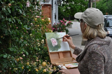 Painting in John’s Garden
May 2010