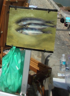 Painting Sardines<br>
Portugal, 2007 Painting Sardines<br>
Portugal, 2007