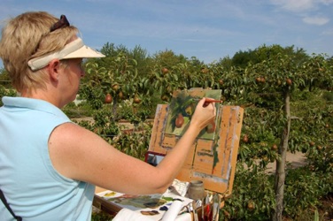 Painting Pears<br>
France, 2006 Painting Pears<br>
France, 2006