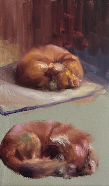 Simon Sleeping l
4" x 8"  $800