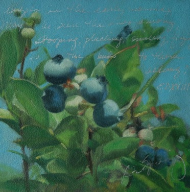 Blueberries
6" x 6"  SOLD