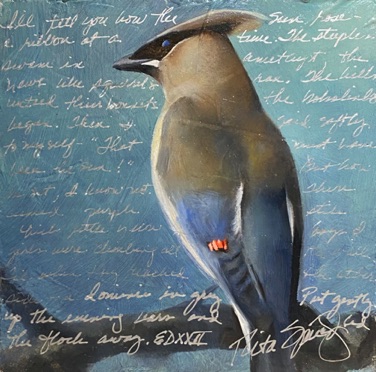 Cedar Waxwing
6" x 6"   SOLD