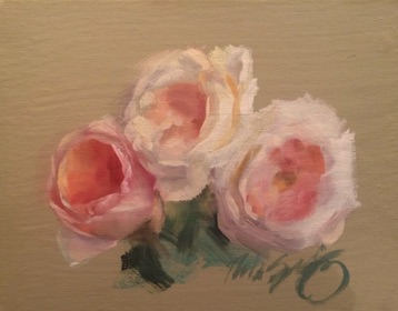 Three David Austin Roses
8” x 10”  SOLD