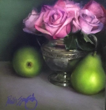 Roses & Pears
12” x 12”  $2,100