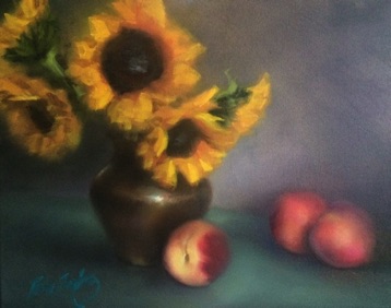 Sunflowers & Peaches
16” x 20”  SOLD
