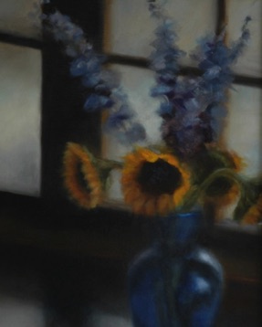 Sunflowers in Blue Vase
16" x 20"    $2,300