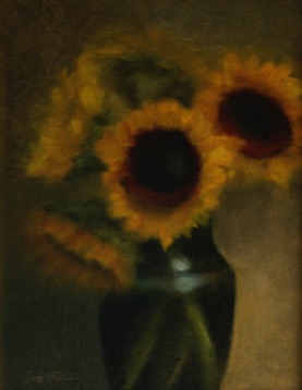 Sunflowers in 
Green Vase     
SOLD