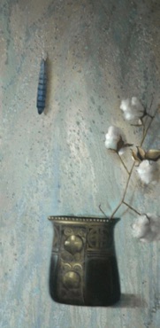 Cotton Bolls & Feather
15” x 30”  $1,600