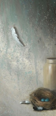 Robins Eggs w Feather
15” x 30” $1,600 Robins Eggs w Feather
15” x 30” $1,600