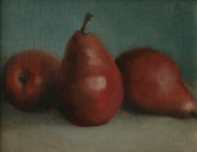 Three Red Pears
8" x 10"    SOLD