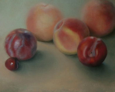 Peaches, Plums and Cherry
8" x 10"   SOLD