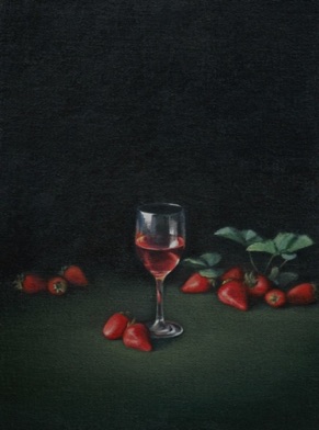 Strawberries with Wine
18x24  SOLD