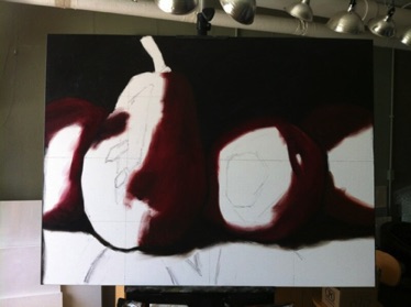 Giant Red Pears
color blocking