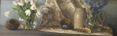 Still Life in Spring
48” x 16”  UNFIN